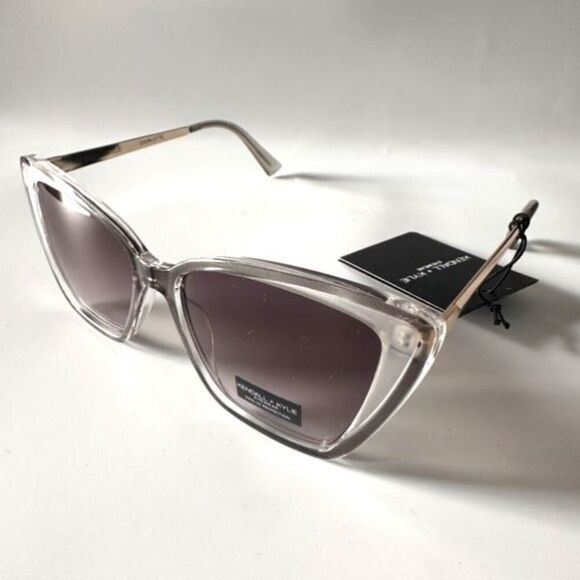 NWT Kendall+Kylie Charlotte Womens‎ Cat Eye Polarized Sunglasses Gray Crystal - Picture 5 of 16